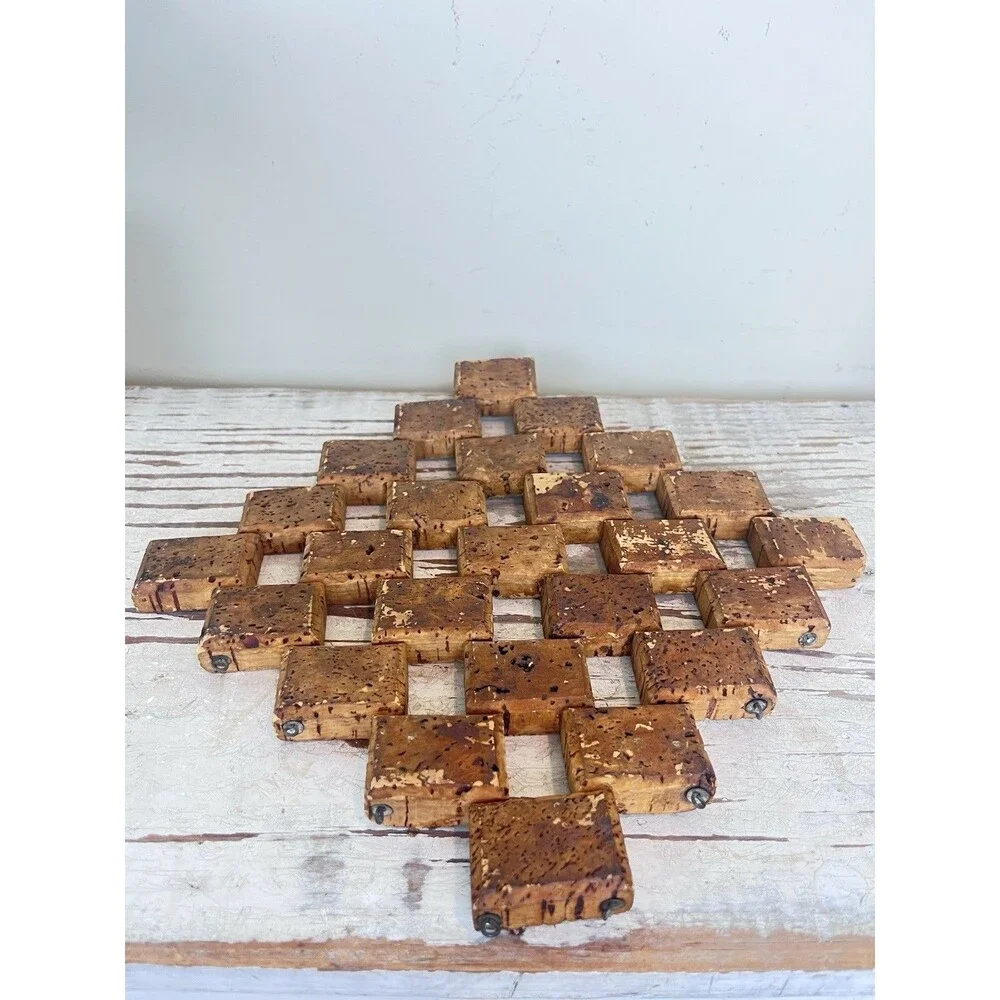 Vintage MCM Ornate Corn Trivets Hot Pan Rest (Set Of 2) Retro Kitchen Home